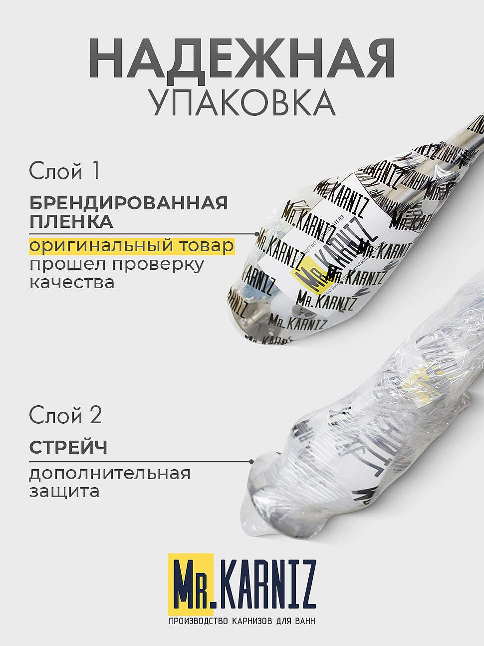 Карниз для ванны Aima Design Grand Luxe 155х155 Усиленный 25 мм MrKARNIZ фото 6