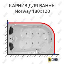 Карниз для ванны Royal Bath NORWAY 180х120 Усиленный 20 мм MrKARNIZ